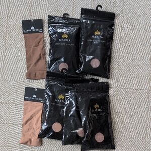 (5) New Mariia True Bare Convertible Body Tights No 4 & No 5 Tan Brown S/M L/XL